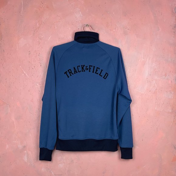 Roots Athletics Men's BLUE Full Zip/Men's LARGE Track Jacket/ROOTS Men's Zip Up/ - Picture 2 of 3